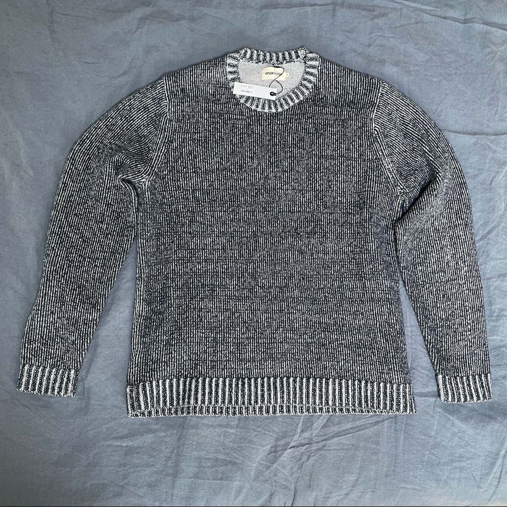 Taylor Stitch Headland Sweater in Marled Navy XL/44